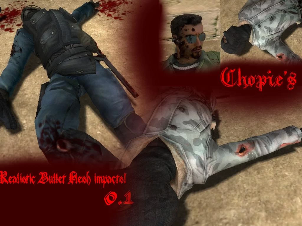 Real bullet impact